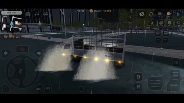 Flooded road Water Splash Effect ! Is It Realistic ? Minitruck Simulator Vietnam - Android Gameplay смотреть онлайн