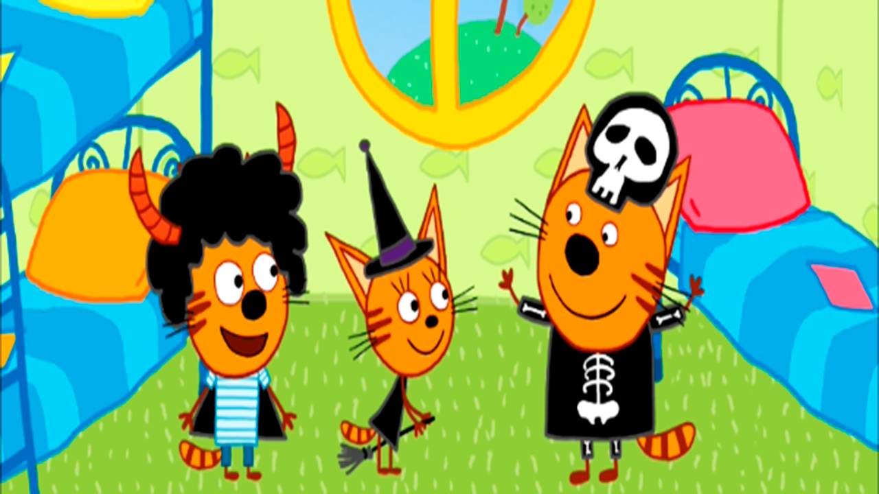 Развивающий мультфильм для детей "Пазлы" Познавательный мультик для малышей - Два кота и кошечка смотреть онлайн