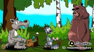 анегдот волк заяц и медведь