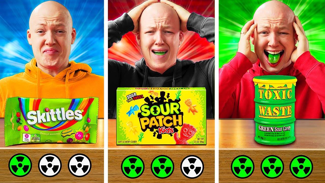 КИСЛЫЕ vs КИСЛЕЕ vs САМЫЕ КИСЛЫЕ КОНФЕТЫ смотреть онлайн