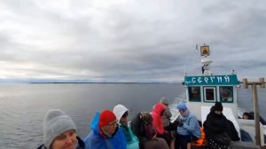Белое море. Соловки. Остров Анзер. Корабль прп Сергий.