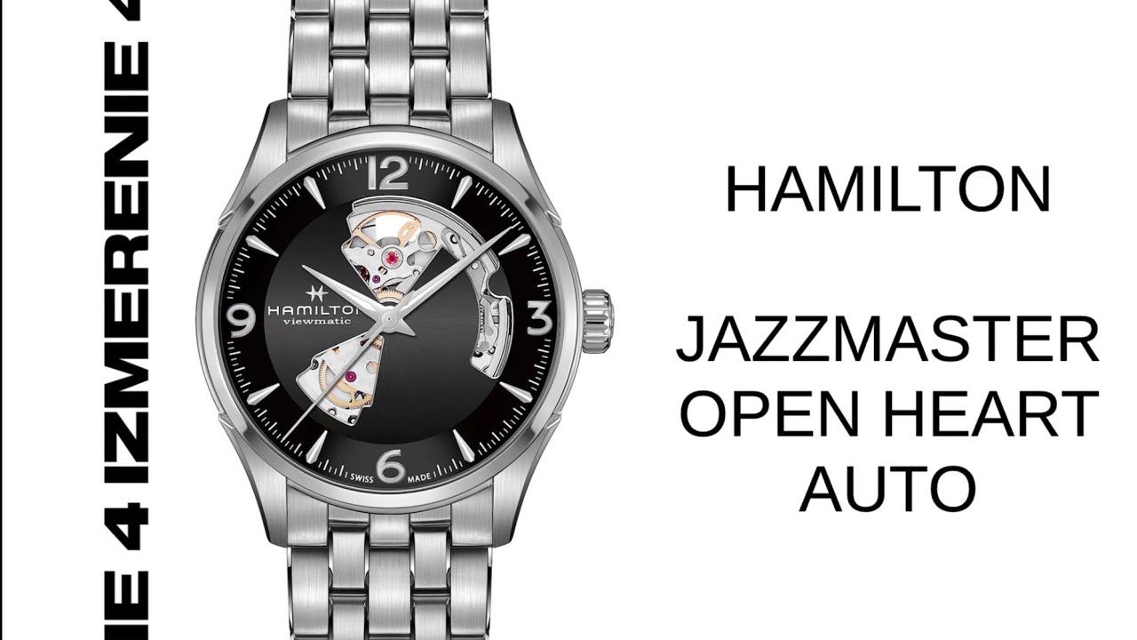 Обзор 4 Измерение HAMILTON JAZZMASTER OPEN HEART AUTO H32705131 смотреть онлайн