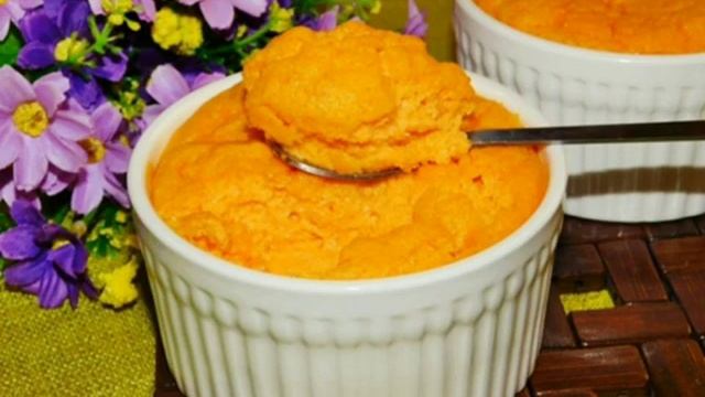 Диетическое морковное суфле (на пару)