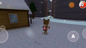 Все стикеры в Снежной долине в super bear adventure