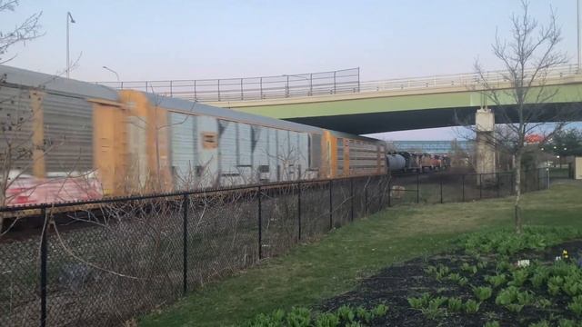 Super Short CSX Manifest (with BNSF/UP) Through Amsterdam | 4/15/24