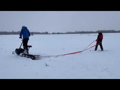 Развлечение на мотоснегокате Draxter C380! Видео от клиента. смотреть онлайн