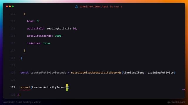 JavaScript Unit тестирование для новичков #15 - Тестирование функции calculateTrackedActivitySeconds