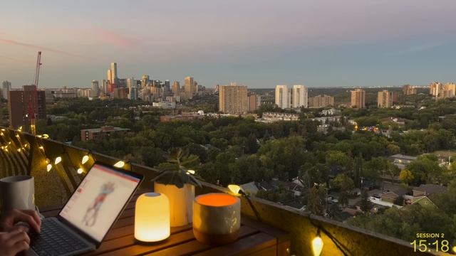 3 часа StudyWithMe - Calm Sunset LoFi & Nature Sounds - Pomodoro 45/15 смотреть онлайн