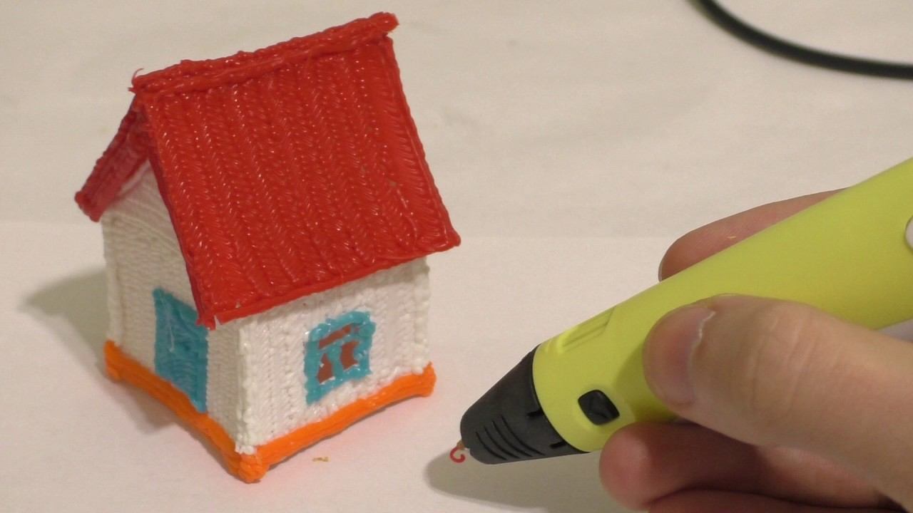 3D ручка, рисуем простой домик. смотреть онлайн
