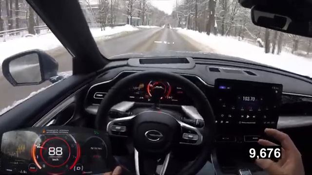 GAC GS8 - интересный разгон от 0 до 100 смотреть онлайн