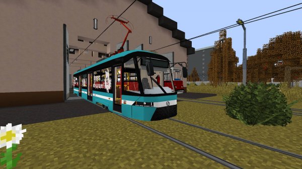 Новый трамвай для майнкрафт!!! Такой детализации я ещё не видел!