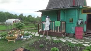 6 соток 5 июня. Люблю окучивать, сажать цветы и ухаживать за помидорами