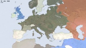 вторая мировая война на карте европы