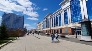 Пешеходная улица Петербургская. Казань.