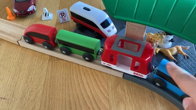Brio wooden train I brio Smart tech I Ikea train set I vilcieniņi bērniem I поезд для детей смотреть онлайн