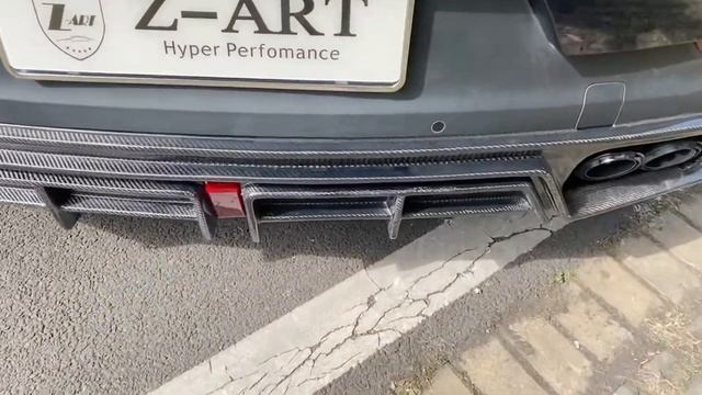 Carbon fiber front lip + rear diffuser for Cayenne coupe #Cayenne #CayenneCoupe #PorscheCayenne смотреть онлайн