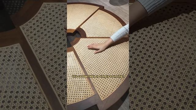 This Rattan Coffee Table, Full Of Wabi-sabi Style.#coffeetable #rattan #furniture