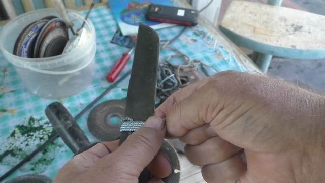 Простейший вариант ручки для ножа смотреть онлайн