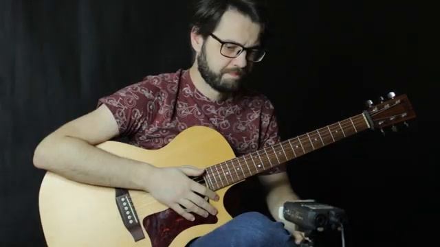 Блюзовый этюд на акустической гитаре с разбором смотреть онлайн