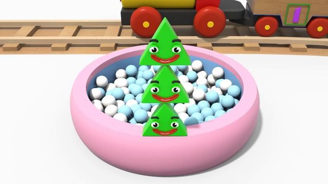 Видео для детей I Учим цвета и фигуры вместе с веселым паровозиком Тино смотреть онлайн