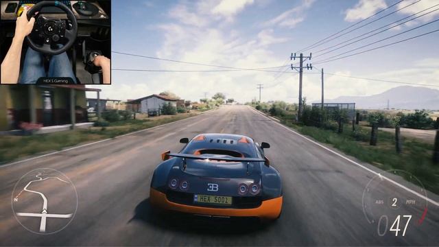 ULTIMATE 1500HP Bugatti Veyron Super Sport FH5 (Steering Wheel + Shifter) смотреть онлайн