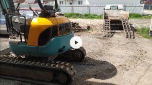 очередное ТО мини экскаватора kubota