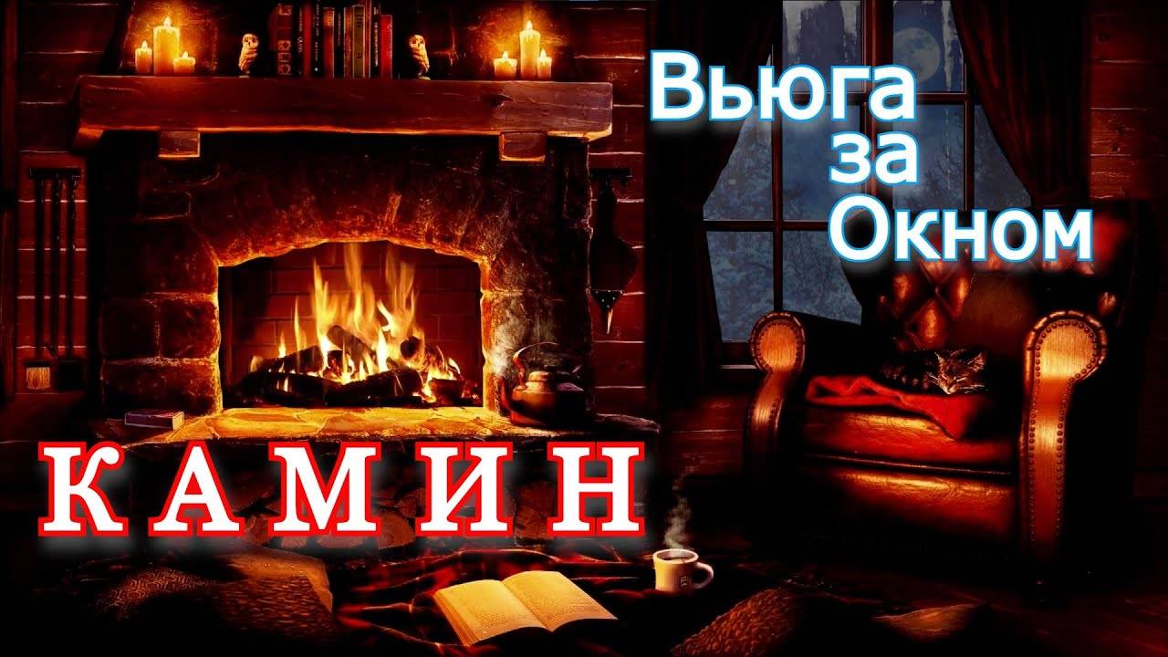 За окном вьюга | уютный треск каминного огня | релакс