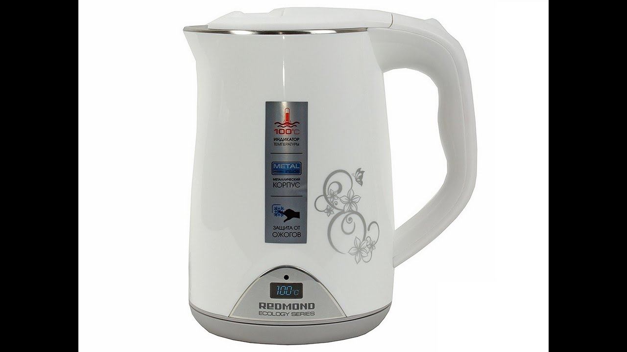 Чайник REDMOND RK-M125D. Распаковка и обзор. смотреть онлайн