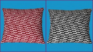 Узор 3D тунисским крючком. Подушка с 3D узором. Часть 1.