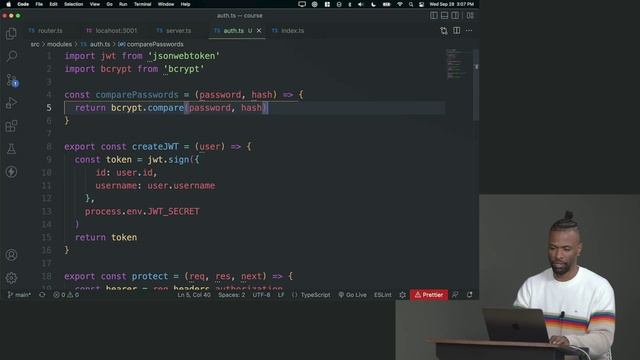 5. Comparing & Hashing Passwords смотреть онлайн