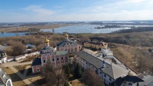 Иоанно-Богословский монастырь с высоты птичьего полёта. Рязанская область.