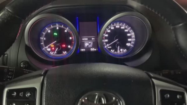 Toyota Land Cruiser Prado 150 сброс напоминания по замене масла