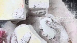 🟨🟩Soft Powdery & Dust Crumble Compilation | GymChalk Crush ASMR Satisfying @ASMRgymchalkIndonesia