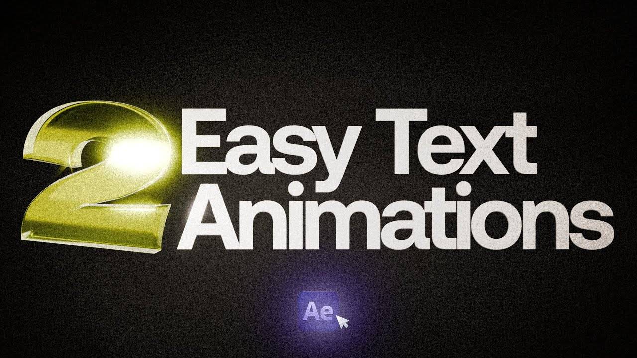 Простая текстовая анимация в After Effects смотреть онлайн