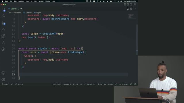7. Authenticating a User смотреть онлайн