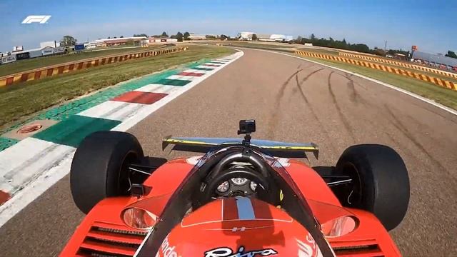 Charles Leclerc Driving Gilles Villeneuve's Ferrari At Fiorano Circuit