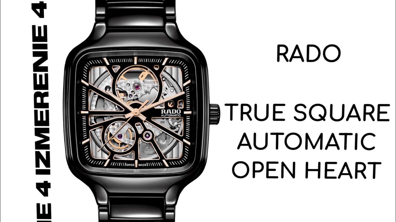 Обзор  4 Измерение RADO TRUE SQUARE AUTOMATIC OPEN HEART R27086162