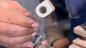 Процесс изготовления рычага кикстартера мотоцикла.