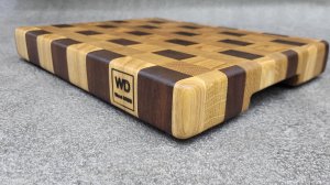 Процесс изготовления торцевой разделочной доски.