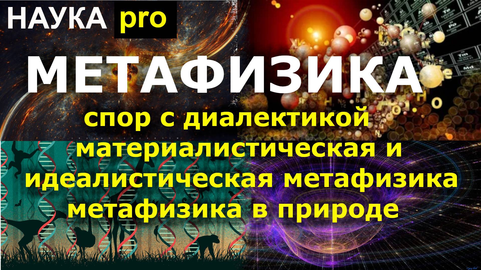 Метафизика: спор с диалектикой, идеалистическое и материалистическое понимание, метафизика в природе