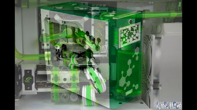 GREEN MOLECULE Custom Water cooled Fractal Design ARC Mini R2 PC Mod Liquid Build by Simplemodz смотреть онлайн