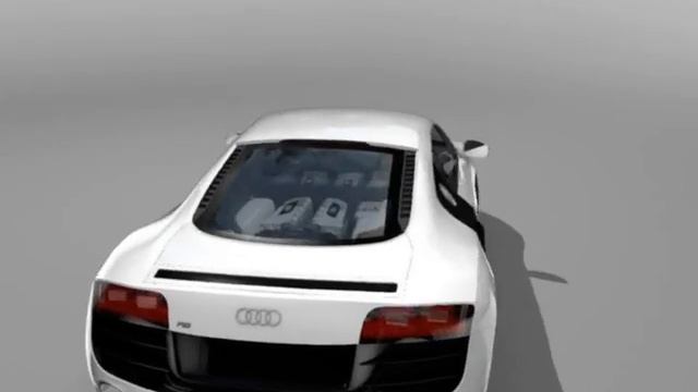 Audi R8 V10, No global illumination or final gathering смотреть онлайн