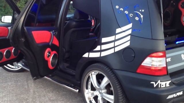 VIBE Audio Mercedes ML demo car BASSHULL смотреть онлайн