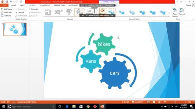 Powerpoint Gear Animation How to Create a Spinning Gear SmartArt sinhala смотреть онлайн