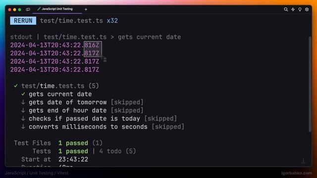 JavaScript Unit тестирование для новичков #10 - Подмена текущей даты