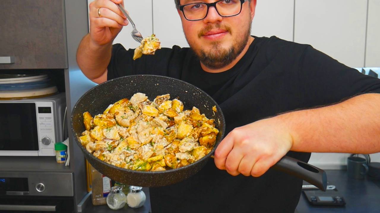 Жареная Картошка с Грибами – Простой и Вкусный рецепт смотреть онлайн