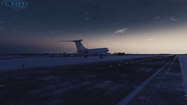 X-Plane 12. TU-134B-3. Landing смотреть онлайн