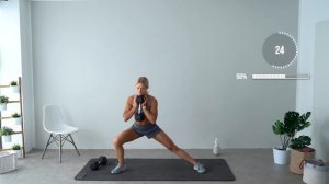 День #16. 30 минут силовая тренировка с гантелями. От блогера #growingannanas