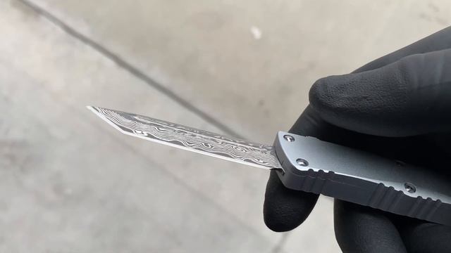 M3 Mini Damascus OTF Knife смотреть онлайн