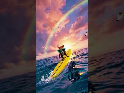 Surfing Squirrel at Sunset Tropical Adventure смотреть онлайн